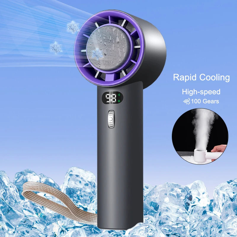 Portable Handheld Turbo Fan with 3000mAh