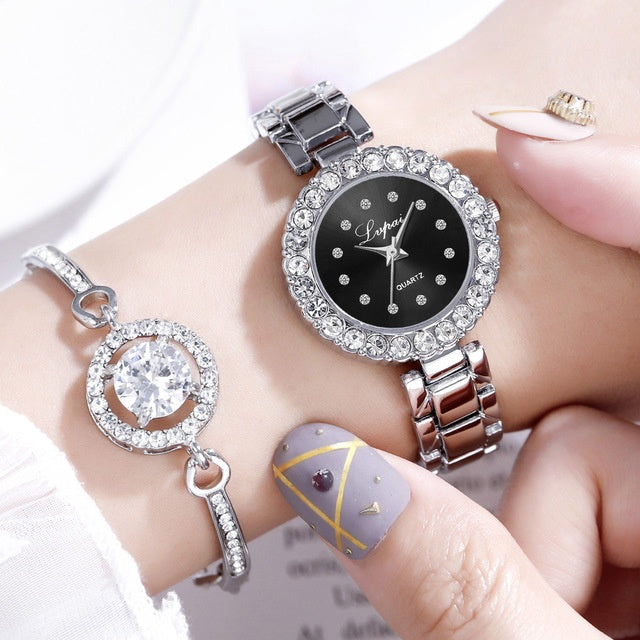 Bangle Clock Bracelet Wrist-Watch for women women