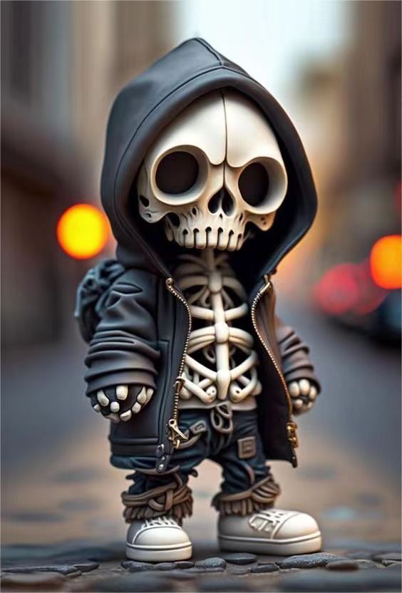 Halloween Skeleton Doll Ornament